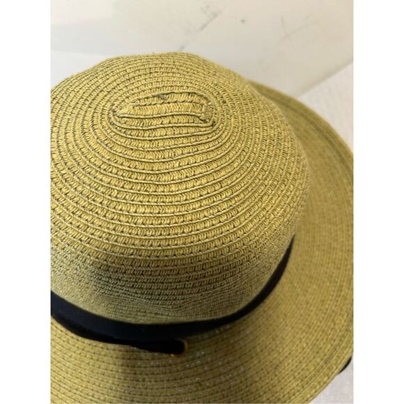 Columbia paper hat green with strap (circle stain) womens large - Picture 3 of 7